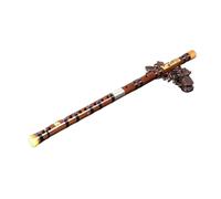 Beginner bamboo flute Bamboo Flute Instrument Bamboo Flute Two Section C/D/E/F/G Keys Black Wire Applicable To Adult Beginners(D)
