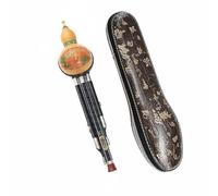 Beginner Bamboo Flute Gourd Flute Wind Instrument Musical Pipe Rosewood Body Precision Holes Rubber Sleeve Easy Maintenance suitable for children adults lessons recitals, Black, style to 2