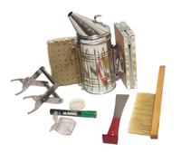 Beginner Beekeeping Tool Starter Kit - Smoker, Hive Tool, Bee Brush, Queen Bee Marker Pen, Frame Lifter + More - Beekeeping Supplies UK Ltd (Green)