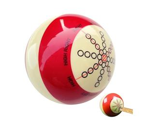 Beginner Billiards Training Ball | Red-White Beginner Training Pool Ball - Billiards Cue Ball Training Artifact for Profession Player, Men, Women