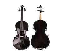 Beginner Black Violin Maple Wood Student Fiddle Violino Bow Shoulder Rest Case (Color : 1/8)