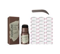 Beginner Brow Stencil Set 24pcs Reusable Templates Waterproof Eyebrow Stamps For Natural Full Brows Makeup Essential Smudgeproof Eyebrow Stamps