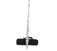 Beginner C Flute 16 17 Hole Flute Instrument C Key Flute Beginner Adult Exam Professional Performance Silver Plated(A)