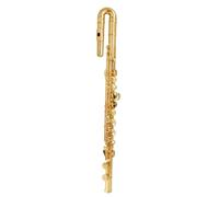 Beginner C Flute 16 Closed Holes G Tone Flute Instrument Flute Professional Gold Plated Alto Flute
