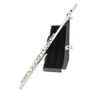 Beginner C Flute 16 Closed Open Holes C Flute Cupronickel Silver Plated Concert Flute Instrument Transversal With E Key Silver