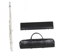 Beginner C Flute 16 Holes Flute Silver Plated C Key Flute Musical Instruments Handbag Leather Box Wiper Accessories