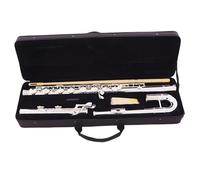 Beginner C Flute Bass Flute 14 Closed Holes C Key White Copper Body Beginner Flute Bass Instrument