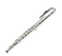 Beginner C Flute C Key Flute Curved Tube Flute 16 Holes C Key Flute 16 Hole Nickel Plated Curved Tube Beginner Flute
