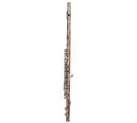 Beginner C Flute Flute 16 Closed Holes C Key Flute Antique Copper Professional Transverse Flute Concert Woodwind Instrument(B)