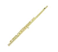 Beginner C Flute Flute Instrument 16 Holes E Key C Key Flute White Copper Gold Beginner Exam Professional Performance Flute(Cloth box)