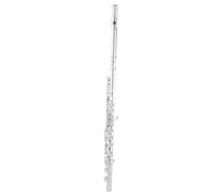 Beginner C Flute Flute Wind Instrument White Copper Key E Key Split C Key Nickel-plated 16 Closed-hole Keys