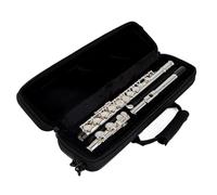 Beginner C Flute Professional White Copper Open C Key 17 Hole Flute Silver Plated Instrument Beginner Professional Flute Instrument