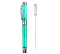 Beginner Calligraphy Pen One-Piece for Nib EF/F Pen Tip Transparent Body Fit for Sketching Art Illustrat Fountain Set with Nibs Cartridge Refillable Men Women Writing Fine Extra Fine