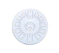 Beginner Chakra Drum Easy to Carry and Long Service Life Rain Drum Thickened Drum Body, Stable Sound Quality Steel Tongue Drum(13 tone-A,White)
