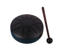 Beginner Chakra Drum Small Size, Suitable for Travel and Camping Rain Drum Rubber Bottom is Not Easy to Slide Steel Tongue Drum(Black b)