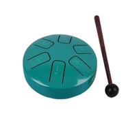 Beginner Chakra Drum Small Size, Suitable for Travel and Camping Rain Drum Rubber Bottom is Not Easy to Slide Steel Tongue Drum(Green)