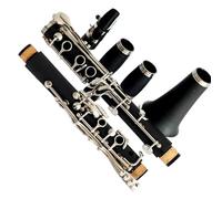 Beginner Clarinet Bakelite Nickel Plated A Tune 17 Keys Clarinet Standard Adult Clarinet Instrument