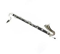 Beginner Clarinet Bass Clarinet Professional Clarinet Low E Bb Tune Silver Plated Keys ABS Resin