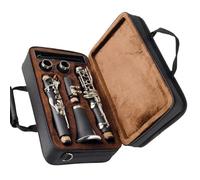 Beginner Clarinet Bb Clarinet 17 Keys Wide Range Of Tones Particularly Beginner-friendly Standard Clarinet Instrument(Black)