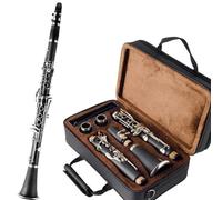 Beginner Clarinet Bb Clarinet 17 Keys Wide Range Of Tones Particularly Beginner Standard Clarinet Instrument(Black)