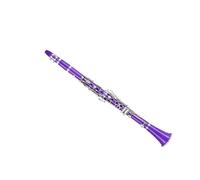 Beginner Clarinet Bb Clarinet For BeginnersB Flat Clarinet 17 Keys Clarinet Standard Adult Clarinet Instrument(Purple)