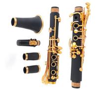 Beginner Clarinet Bb Clarinet Lacquer Gold 17 Keys Professional Black Clarinete Standard Adult Musical Instruments