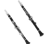 Beginner Clarinet Clarinet C Key Bakelite Body 17 Keys Black Silver Keys Clarinet Portable Standard Clarinet Instrument