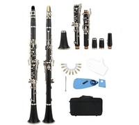 Beginner Clarinet Clarinet Falling Tune B 17 Key Clarinette Standard Adult Clarinet Instrument With Rich Timbre(Nickelsilver)