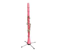 Beginner Clarinet Colored Clarinet Blue Black Tube Blue Green Purple Yellow Clarinet B Flat Key(Pink)