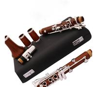 Beginner Clarinet Professional Bb Clarinet 17 Key Silver Plating Copper Nickel Durable Clarinet Instrument With Rich Tone