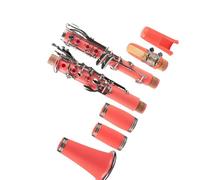 Beginner Clarinet Professional Bb Clarinet ABS 17-Key Cupronickel Plated Nickel Clarinet Kit Durable Clarinet Instrument