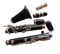 Beginner Clarinet Professional Bb Clarinet Silver Plating Key Musical Instruments 17-key Portable Clarinet