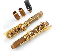 Beginner Clarinet Professional Clarinet Bb Gold Plated 18 Keys Clarinete Durable Standard Adult Clarinet Instrument(A)