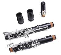 Beginner Clarinet Professional Clarinet17 /18 Keys Silver Plated Grenadilla Beginner Standard Adult Clarinet Instrument(17 keys)