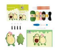 Beginner Crochet Kit for Adults - Learn to Crochet Kit | Crochet Tools for Beginners, Crochet Kits for Avocado Couple with Instructions for and Adults