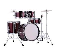 Beginner Drum Set - Complete Percussion Kit with Sticks & Throne for Learning & Practice