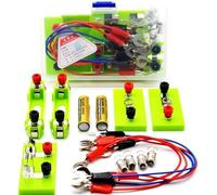 Beginner Electromagnetic Circuit Experiment Kit, Basic Series & Parallel Building Set, Physics Electrical Principle Demonstration Equipment