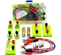 Beginner Electromagnetic Circuit Experiment Kit, Basic Series & Parallel Building Set, Physics Electrical Principle Demonstration Equipment
