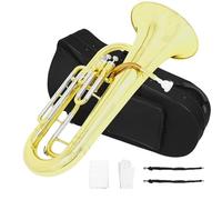 Beginner Euphonium B Flat Major 3rd Key Euphonium Beginner Playing Professional White Brass Body Vertical Keys