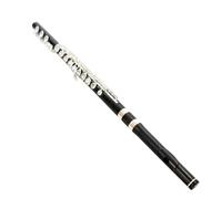 Beginner Flute Ebony Concert Flute Silver Plated Key Professional 17 Open C Tone Hole Flute Beginner Adult Professional Performance