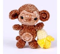 Beginner Friendly Crochet Kit: Animal Menagerie- Craft Kit for All Ages (Vivi The Monkey)