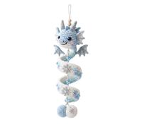 Beginner-Friendly DIY Enchanted Dragon Spiral Hanging Ornament Kit | Art Hanging Kit, Amigurumi Yarn Hook Set, Knitting Materials, Mythical Beast Decor, Handmade Wall Art Gift，B