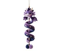 Beginner-Friendly DIY Enchanted Dragon Spiral Hanging Ornament Kit | Art Hanging Kit, Amigurumi Yarn Hook Set, Knitting Materials, Mythical Beast Decor, Handmade Wall Art Gift，D