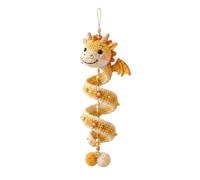 Beginner-Friendly DIY Enchanted Dragon Spiral Hanging Ornament Kit | Art Hanging Kit, Amigurumi Yarn Hook Set, Knitting Materials, Mythical Beast Decor, Handmade Wall Art Gift，E