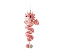 Beginner-Friendly DIY Enchanted Dragon Spiral Hanging Ornament Kit | Art Hanging Kit, Amigurumi Yarn Hook Set, Knitting Materials, Mythical Beast Decor, Handmade Wall Art Gift，H