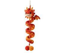 Beginner-Friendly DIY Enchanted Dragon Spiral Hanging Ornament Kit | Art Hanging Kit, Amigurumi Yarn Hook Set, Knitting Materials, Mythical Beast Decor, Handmade Wall Art Gift，A