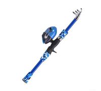 Beginner Friendly Kids Fishing Rod Set with Telescoping Features and Reel Catch Your First Fish Today (blue (set of 2))