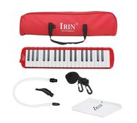Beginner Friendly Melodica with 37 Keys, Multiple Playing Ways, Convenient Carrying Bag (Red)