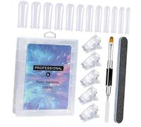 Beginner Friendly Nails Extension Set With Multiple Sizes Clear False Naile Acrylic Painting Brush And Nails Tips Clip Easy Nail Extension