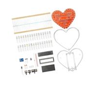 Beginner Friendly Soldering Practice Set with Heart PCB Flashing LED Lights and Detailed Assembly Guide for Welding Electronics Starter